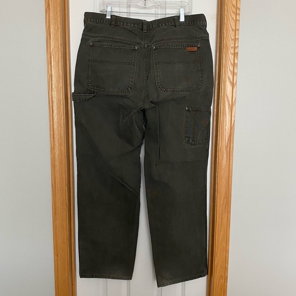 Sorel Army Green Heavy Duty Work Pants Size 38 - Picture 5 of 8